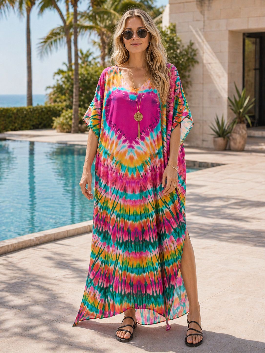 Women's Plus Size Moroccan Pri - огляд і ціна Cover Up Kaftan