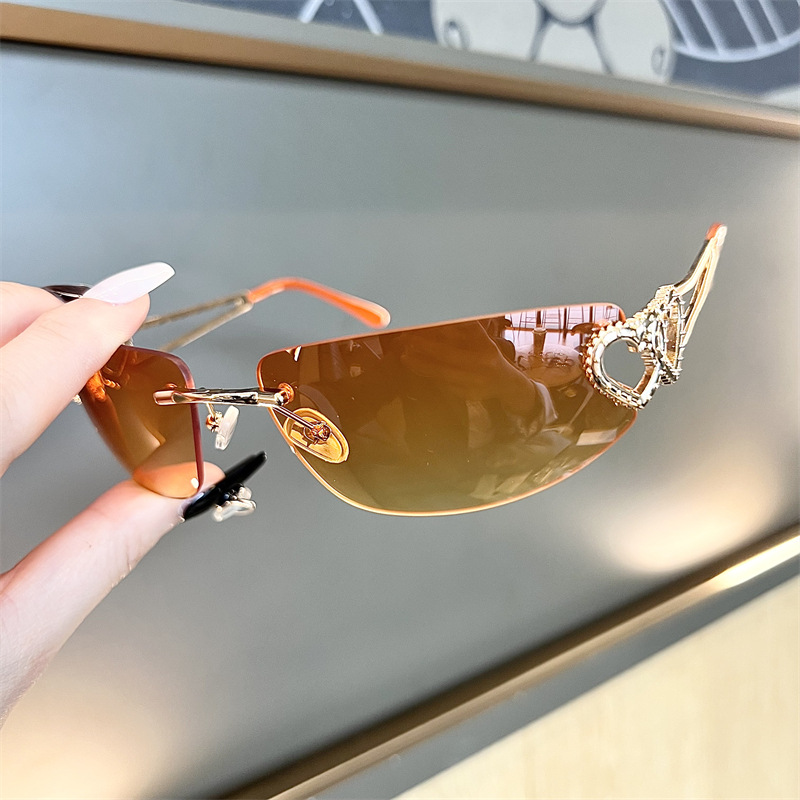 New Oval Cat Eye Frameless Mer - огляд і ціна Sunglasses Cat Eye