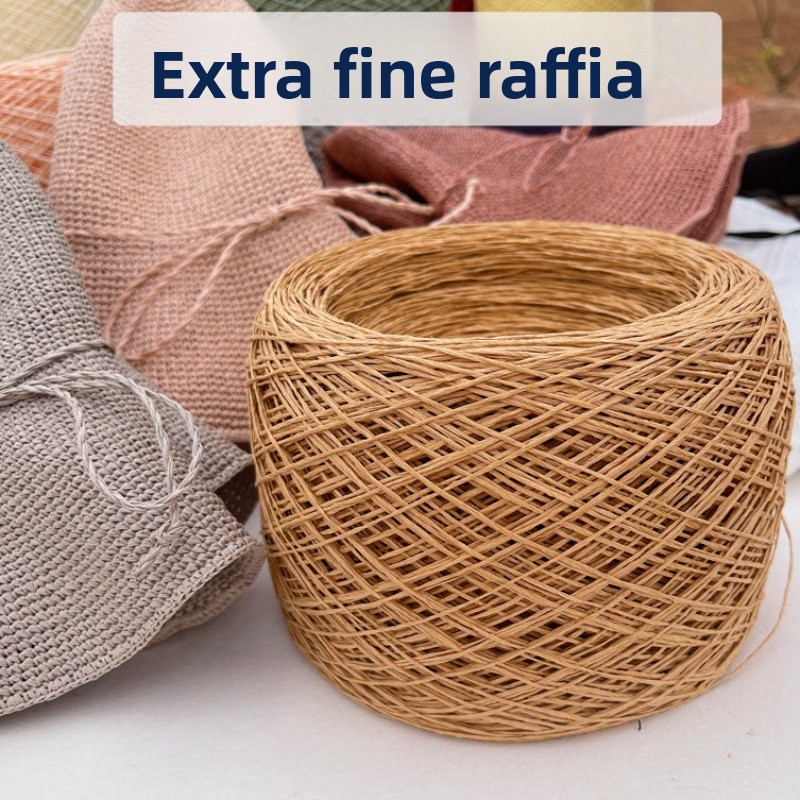 250g Thin Paper Raffia Yarn fo - огляд і ціна Crochet Bag Raffia