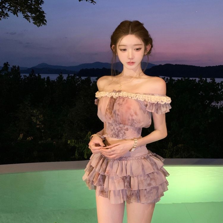 French Sweet Coquette Off Shou - огляд і ціна Romper Floral Print